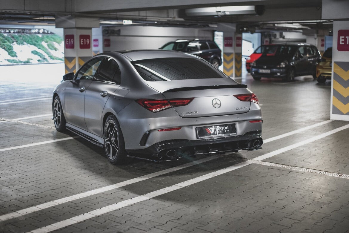 Heckansatz Diffusor passend für Mercedes-AMG CLA 35 Aero / 45 Aero C118 schwarz Hochglanz