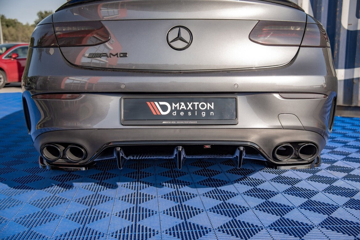 Heckansatz Diffusor passend für Mercedes-AMG E53 Coupe C238 / Cabriolet A238 schwarz Hochglanz