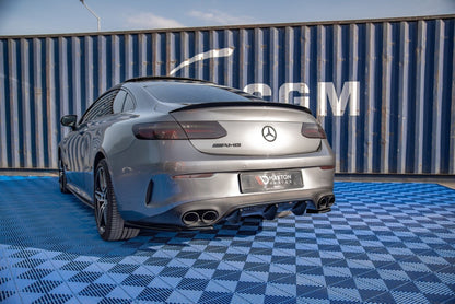 Heckansatz Diffusor passend für Mercedes-AMG E53 Coupe C238 / Cabriolet A238 schwarz Hochglanz