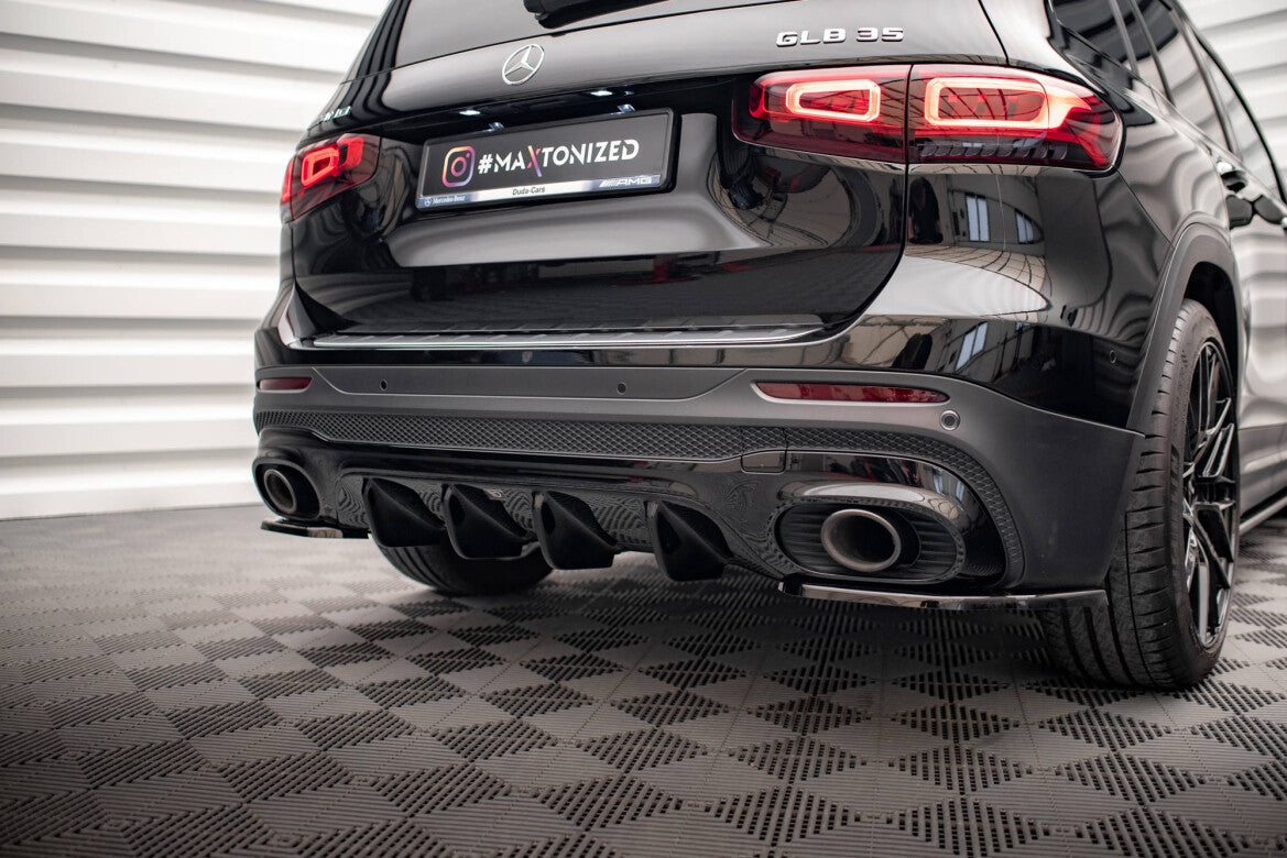 Heckansatz Diffusor passend für Mercedes-AMG GLB 35 / AMG-Line X247 schwarz Hochglanz