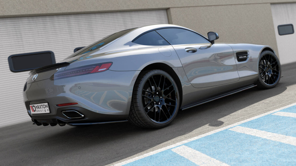 Heckansatz Diffusor passend für Mercedes-AMG GT / GT S C190 FL schwarz Hochglanz