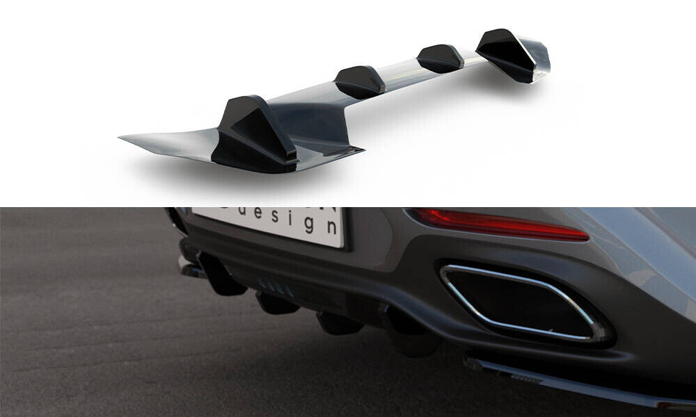 Heckansatz Diffusor passend für Mercedes-AMG GT / GT S C190 FL schwarz Hochglanz