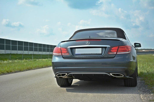 Heckansatz Diffusor passend für Mercedes - Benz E Coupe / Cabrio C207 FL / A207 Facelit schwarz Hochglanz