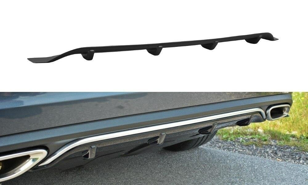 Heckansatz Diffusor passend für Mercedes - Benz E Coupe / Cabrio C207 FL / A207 Facelit schwarz Hochglanz