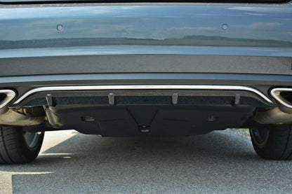 Heckansatz Diffusor passend für Mercedes - Benz E Coupe / Cabrio C207 FL / A207 Facelit schwarz Hochglanz