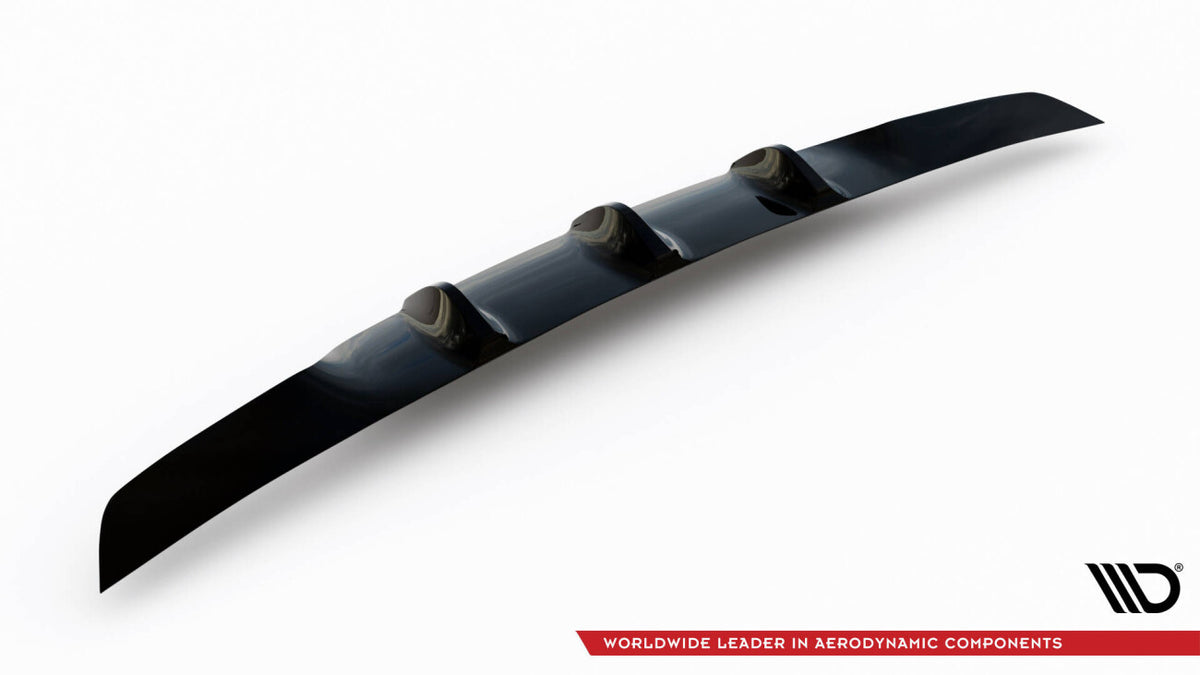 Heckansatz Diffusor passend für Mercedes C-Klasse Limousine / Kombi W205 / S205 63 AMG schwarz Hochglanz