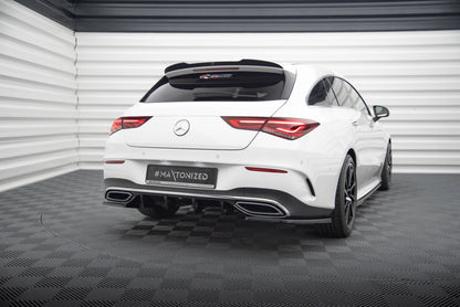 Heckansatz Diffusor passend für Mercedes CLA AMG-Line X118 schwarz Hochglanz