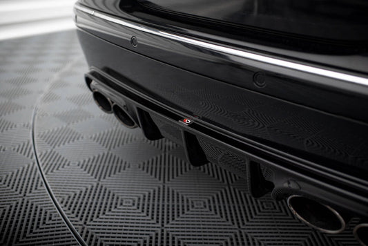 Heckansatz Diffusor passend für Mercedes CLK W209 schwarz Hochglanz
