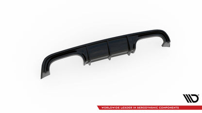 Heckansatz Diffusor passend für Mercedes CLK W209 schwarz Hochglanz
