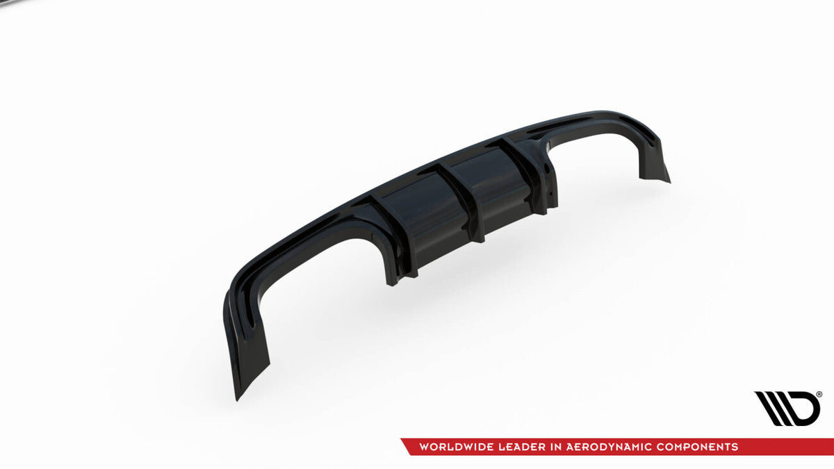 Heckansatz Diffusor passend für Mercedes CLK W209 schwarz Hochglanz