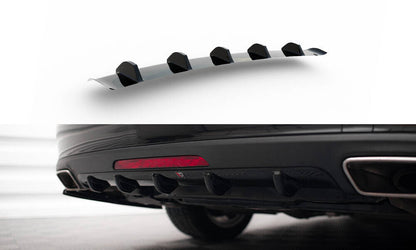 Heckansatz Diffusor passend für Mercedes CLS C218 schwarz Hochglanz