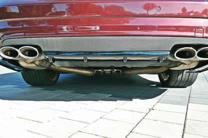 Heckansatz Diffusor passend für Mercedes CLS C219 55AMG schwarz Hochglanz