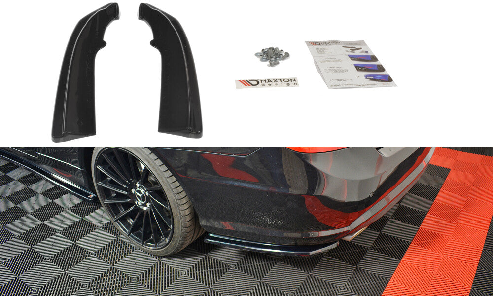 Heckansatz Diffusor passend für Mercedes E-Klasse W207 Coupe AMG-Line schwarz Hochglanz