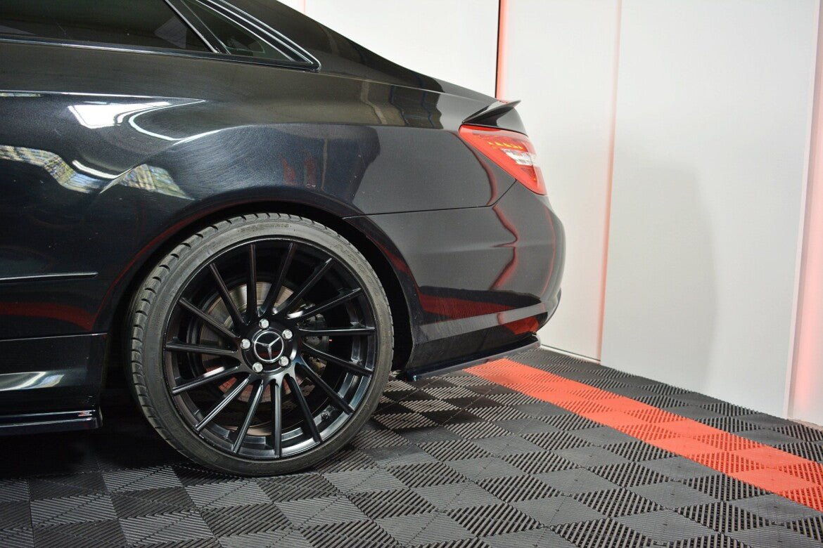 Heckansatz Diffusor passend für Mercedes E-Klasse W207 Coupe AMG-Line schwarz Hochglanz