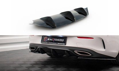 Heckansatz Diffusor passend für Mercedes E-Klasse W213 Coupe(C238) / Cabriolet (A238) AMG-Line schwarz Hochglanz