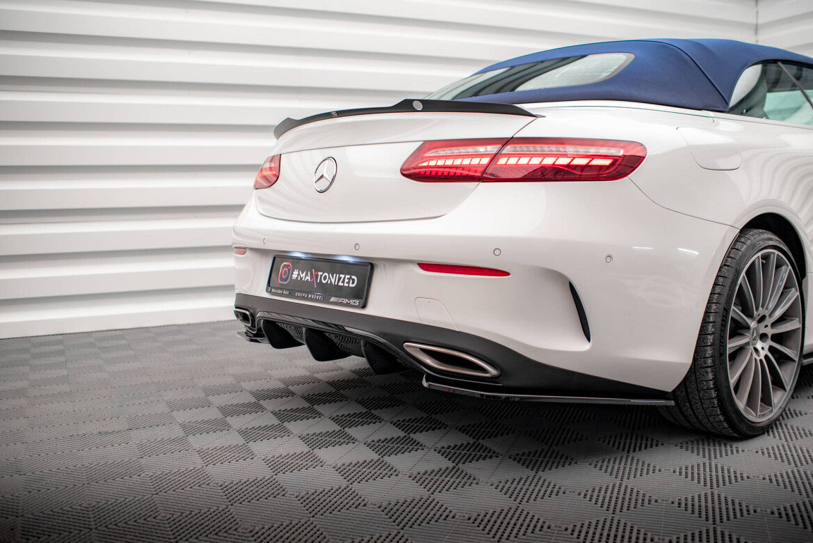 Heckansatz Diffusor passend für Mercedes E-Klasse W213 Coupe(C238) / Cabriolet (A238) AMG-Line schwarz Hochglanz