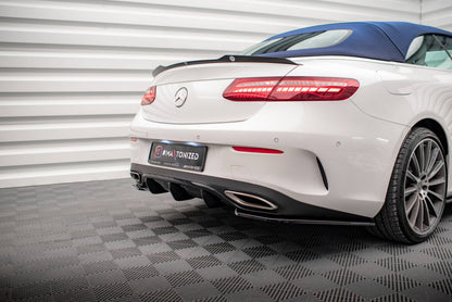 Heckansatz Diffusor passend für Mercedes E-Klasse W213 Coupe(C238) / Cabriolet (A238) AMG-Line schwarz Hochglanz