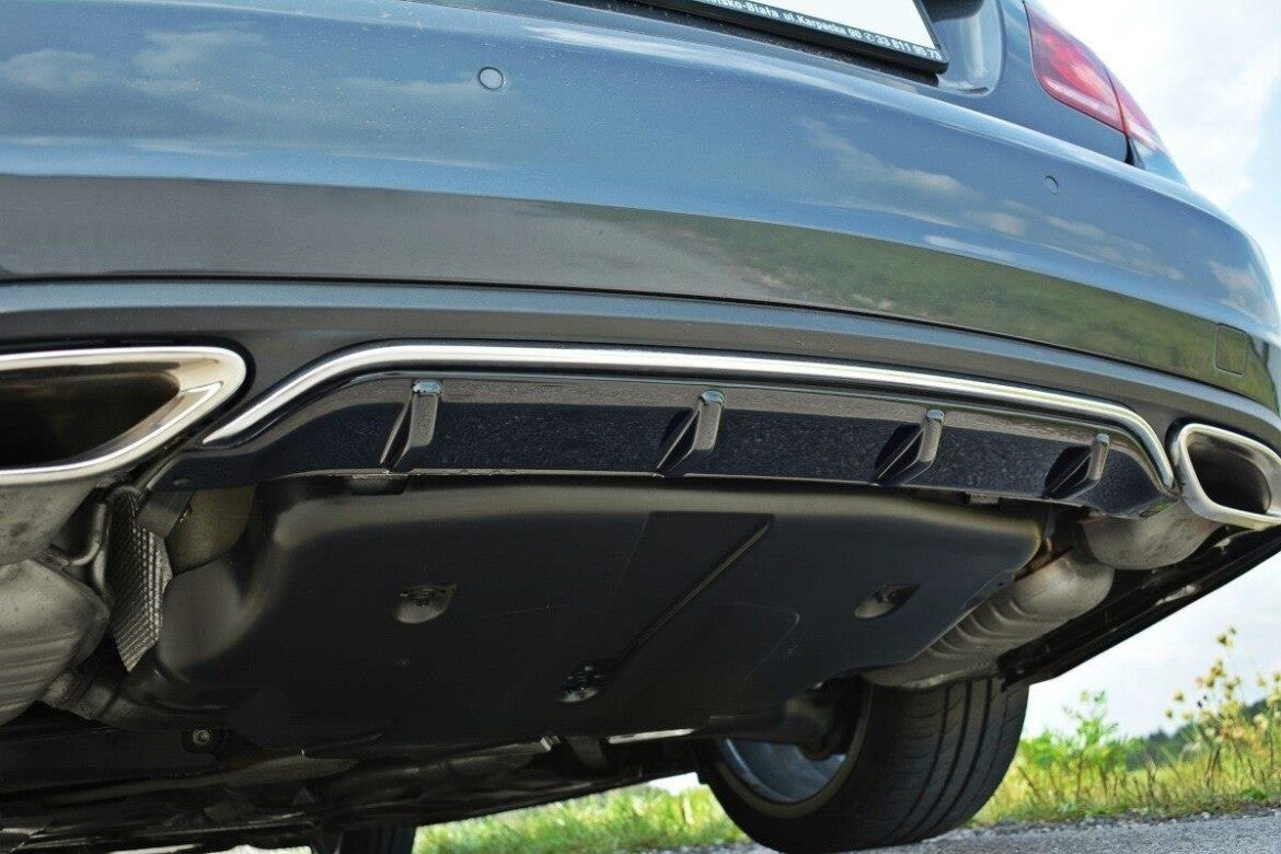 Heckansatz Diffusor passend für Mercedes E W212 Carbon Look
