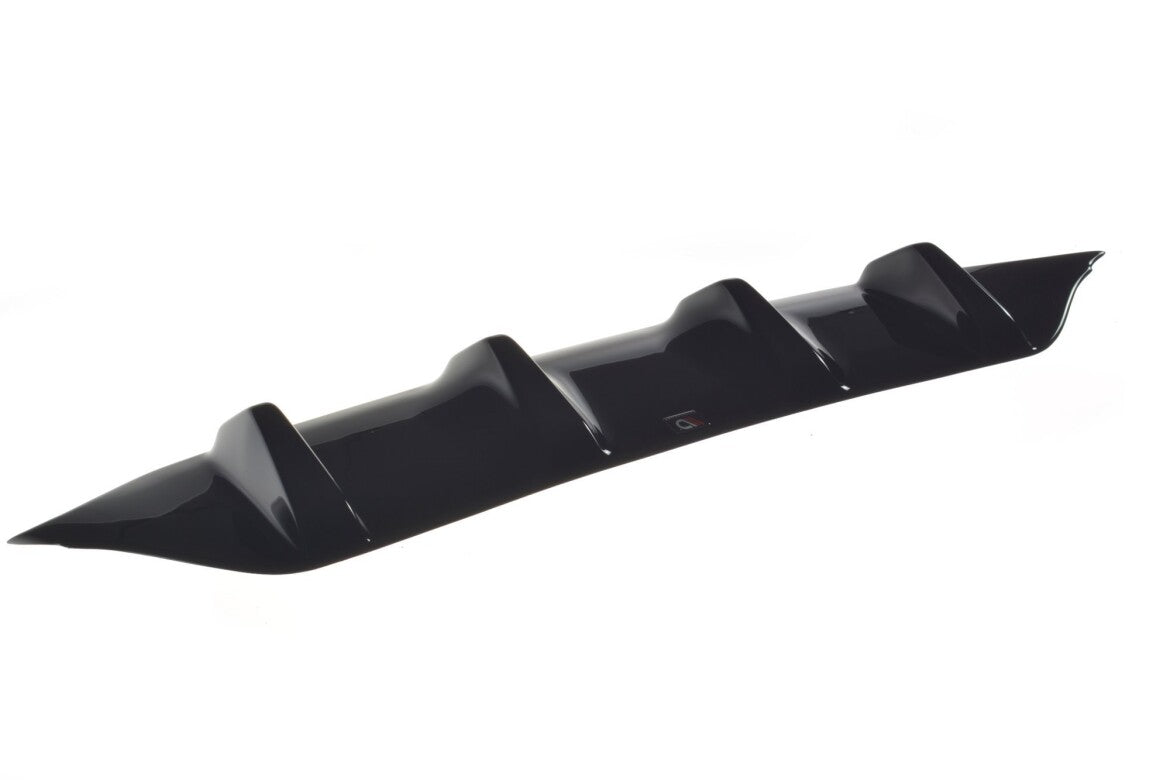 Heckansatz Diffusor passend für Mercedes E43 AMG / AMG-Line Limousine / Kombi W213 / S213 schwarz Hochglanz