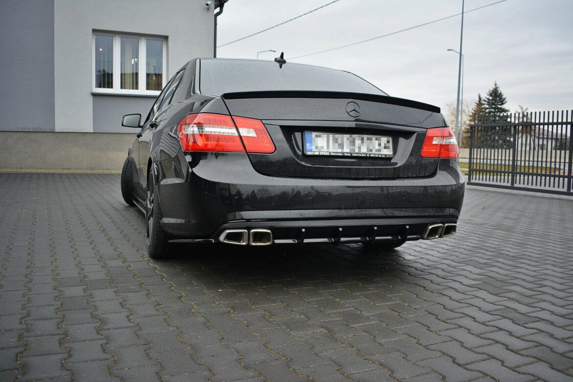 Heckansatz Diffusor passend für Mercedes E63 AMG W212 schwarz Hochglanz