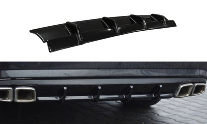 Heckansatz Diffusor passend für Mercedes E63 AMG W212 schwarz Hochglanz