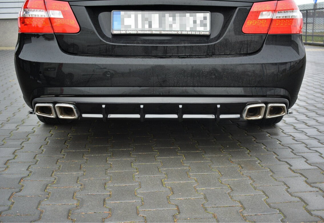 Heckansatz Diffusor passend für Mercedes E63 AMG W212 schwarz Hochglanz