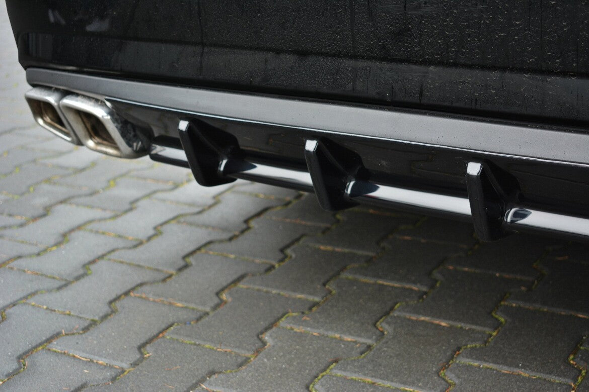Heckansatz Diffusor passend für Mercedes E63 AMG W212 schwarz Hochglanz