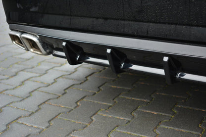 Heckansatz Diffusor passend für Mercedes E63 AMG W212 schwarz Hochglanz