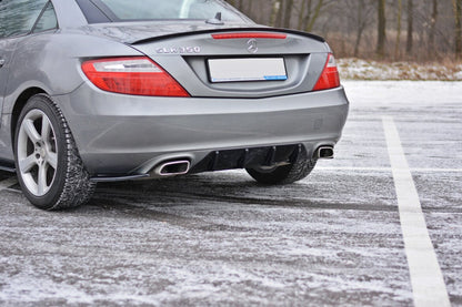 Heckansatz Diffusor passend für Mercedes SLK R172 schwarz Hochglanz