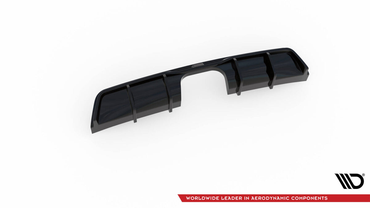 Heckansatz Diffusor passend für Mini Cooper John Cooper Works R56 schwarz Hochglanz