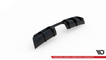 Heckansatz Diffusor passend für Mini Cooper John Cooper Works R56 schwarz Hochglanz
