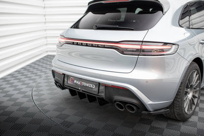 Heckansatz Diffusor passend für Porsche Macan Mk1 FL 2 schwarz Hochglanz