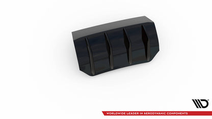 Heckansatz Diffusor passend für Porsche Macan Mk1 FL 2 schwarz Hochglanz