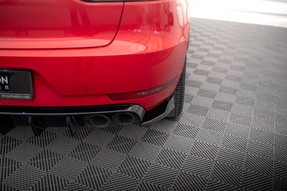 Heckansatz Diffusor passend für Porsche Macan Mk1 schwarz Hochglanz