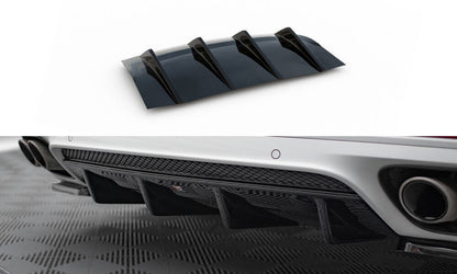 Heckansatz Diffusor passend für Porsche Panamera GTS 971 schwarz Hochglanz