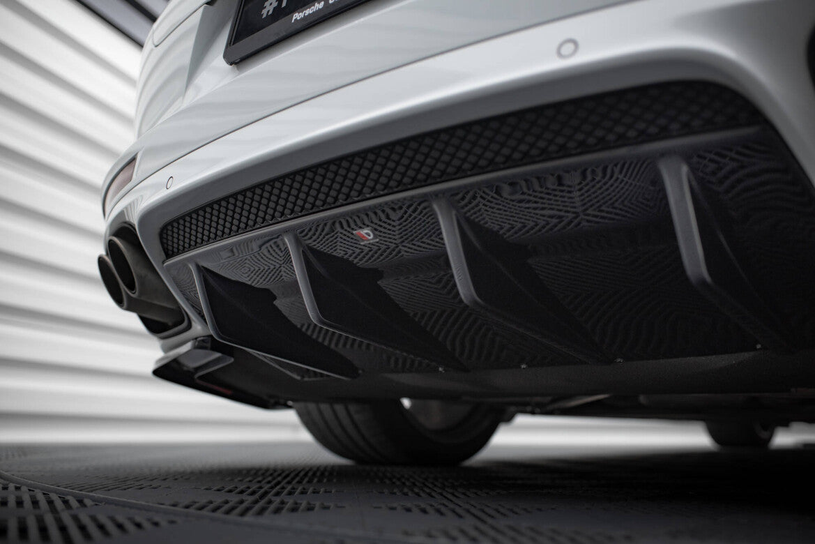 Heckansatz Diffusor passend für Porsche Panamera GTS 971 schwarz Hochglanz
