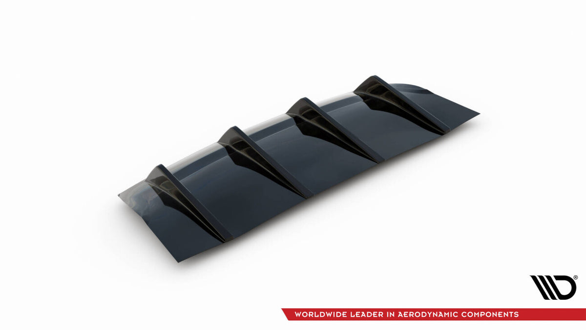 Heckansatz Diffusor passend für Porsche Panamera GTS 971 schwarz Hochglanz