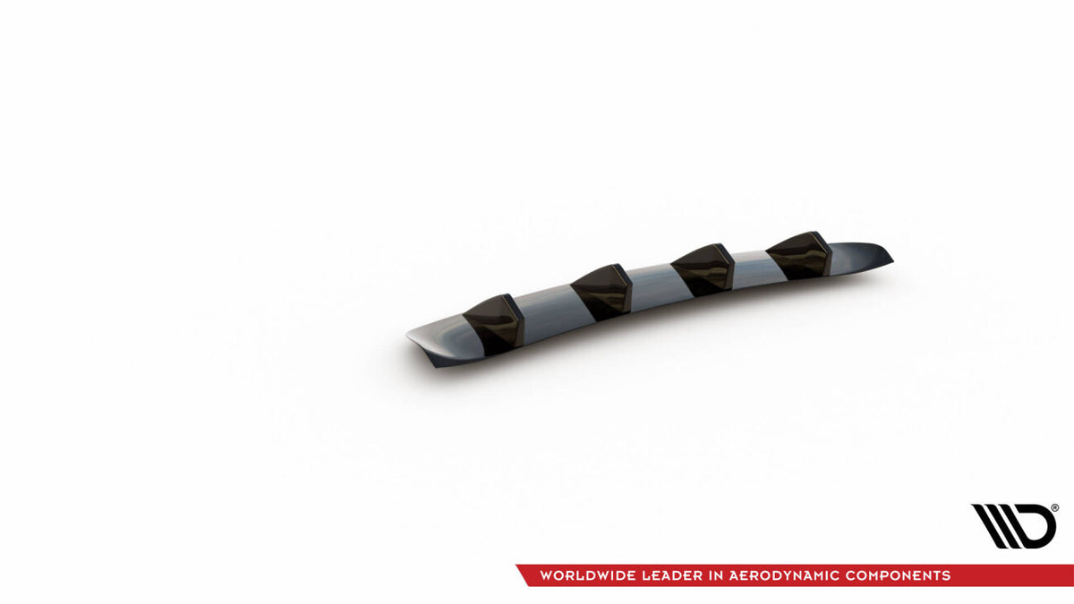 Heckansatz Diffusor passend für Porsche Panamera / Panamera Diesel 970 schwarz Hochglanz