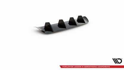 Heckansatz Diffusor passend für Porsche Panamera / Panamera Diesel 970 schwarz Hochglanz