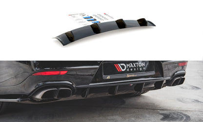 Heckansatz Diffusor passend für Porsche Panamera Turbo 970 FL schwarz Hochglanz