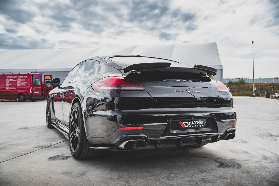 Heckansatz Diffusor passend für Porsche Panamera Turbo 970 FL schwarz Hochglanz