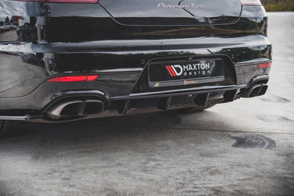 Heckansatz Diffusor passend für Porsche Panamera Turbo 970 FL schwarz Hochglanz