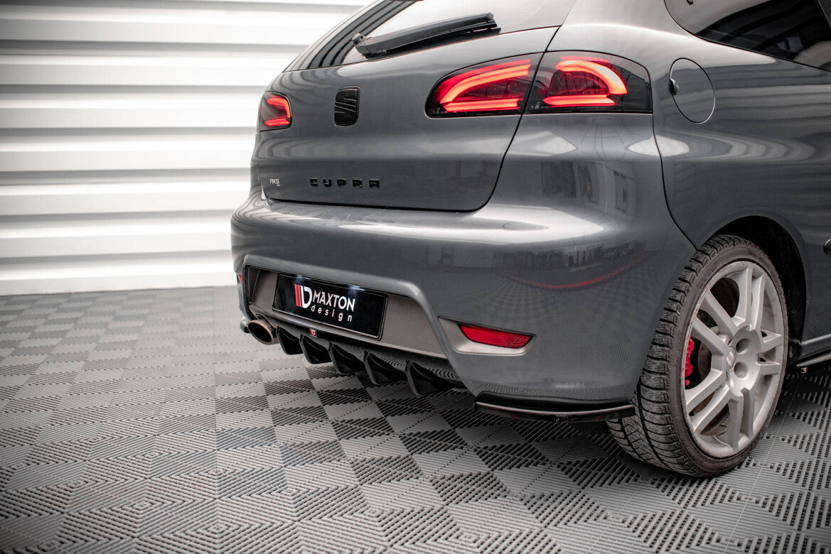 Heckansatz Diffusor passend für Seat Ibiza CUPRA Mk3 schwarz Hochglanz