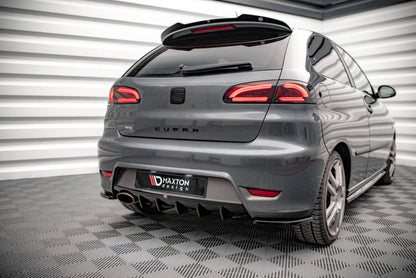Heckansatz Diffusor passend für Seat Ibiza CUPRA Mk3 schwarz Hochglanz