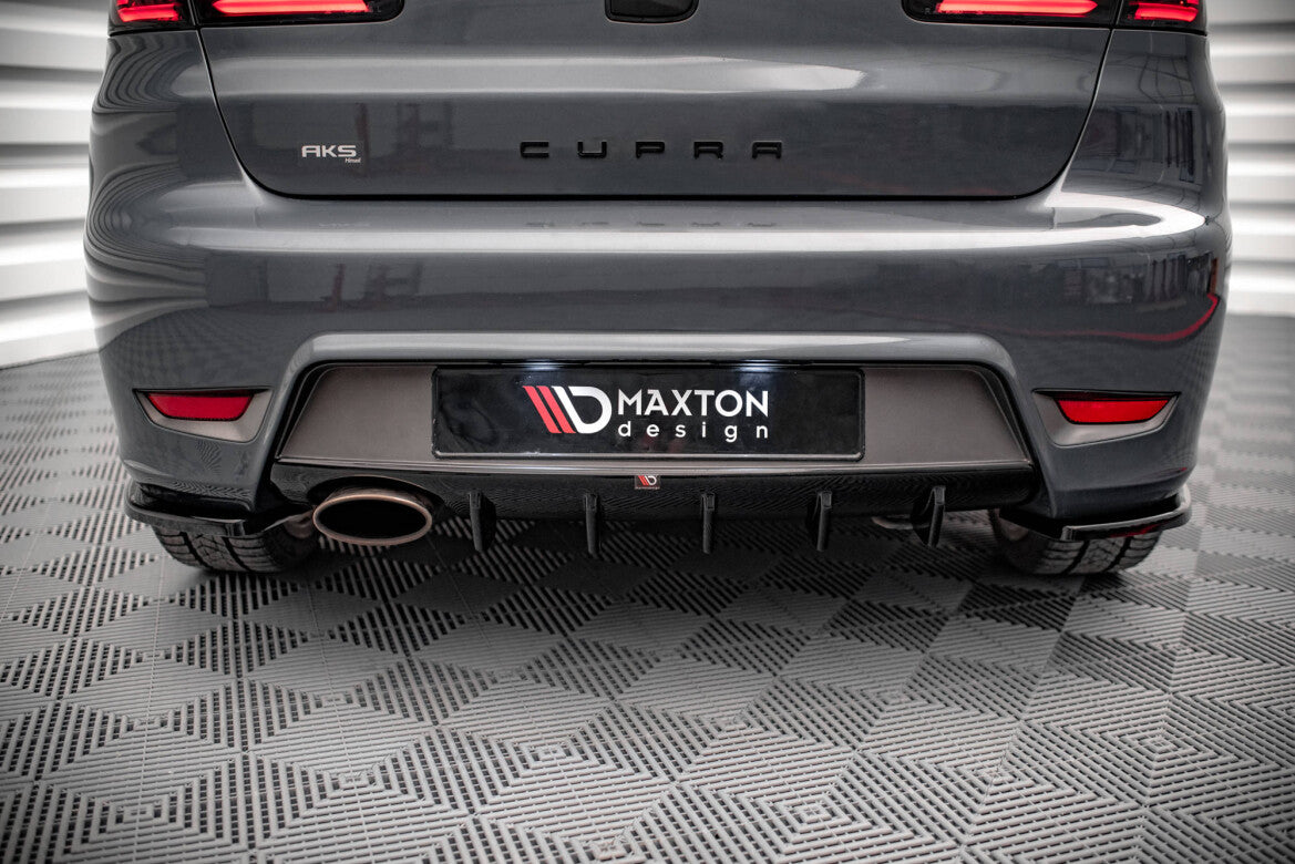 Heckansatz Diffusor passend für Seat Ibiza CUPRA Mk3 schwarz Hochglanz