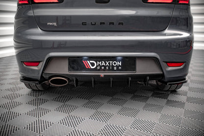 Heckansatz Diffusor passend für Seat Ibiza CUPRA Mk3 schwarz Hochglanz