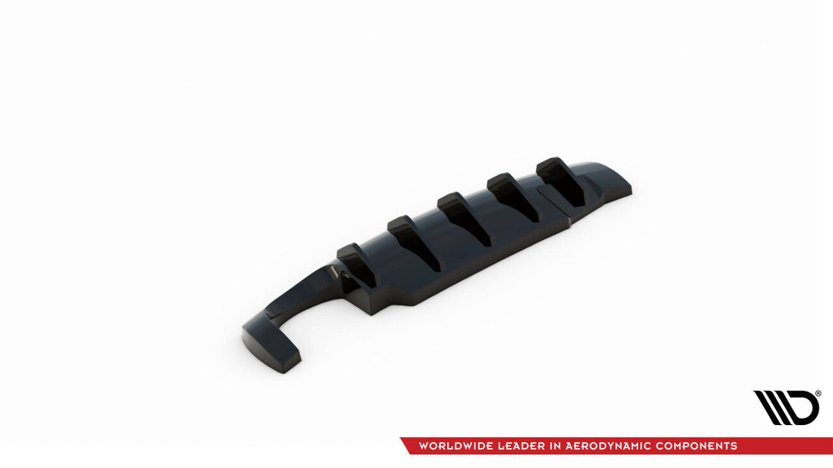 Heckansatz Diffusor passend für Seat Ibiza CUPRA Mk3 schwarz Hochglanz