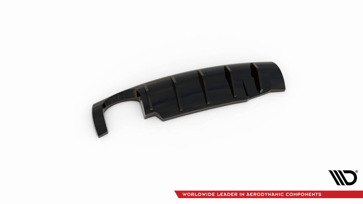 Heckansatz Diffusor passend für Seat Ibiza CUPRA Mk3 schwarz Hochglanz