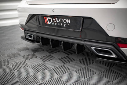 Heckansatz Diffusor passend für Seat Ibiza FR Mk5 schwarz Hochglanz
