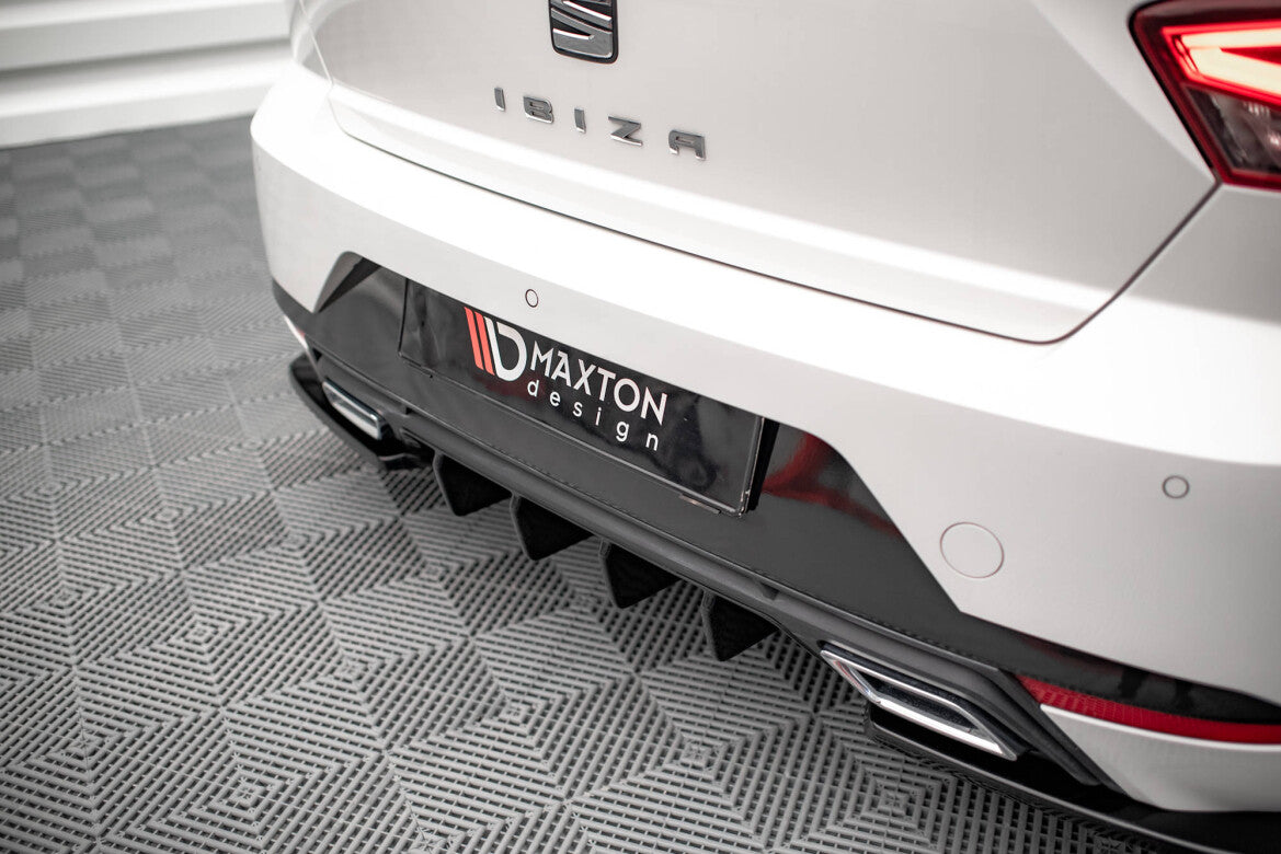 Heckansatz Diffusor passend für Seat Ibiza FR Mk5 schwarz Hochglanz